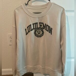 lululemon athletica Beige Crew Neck Sweater